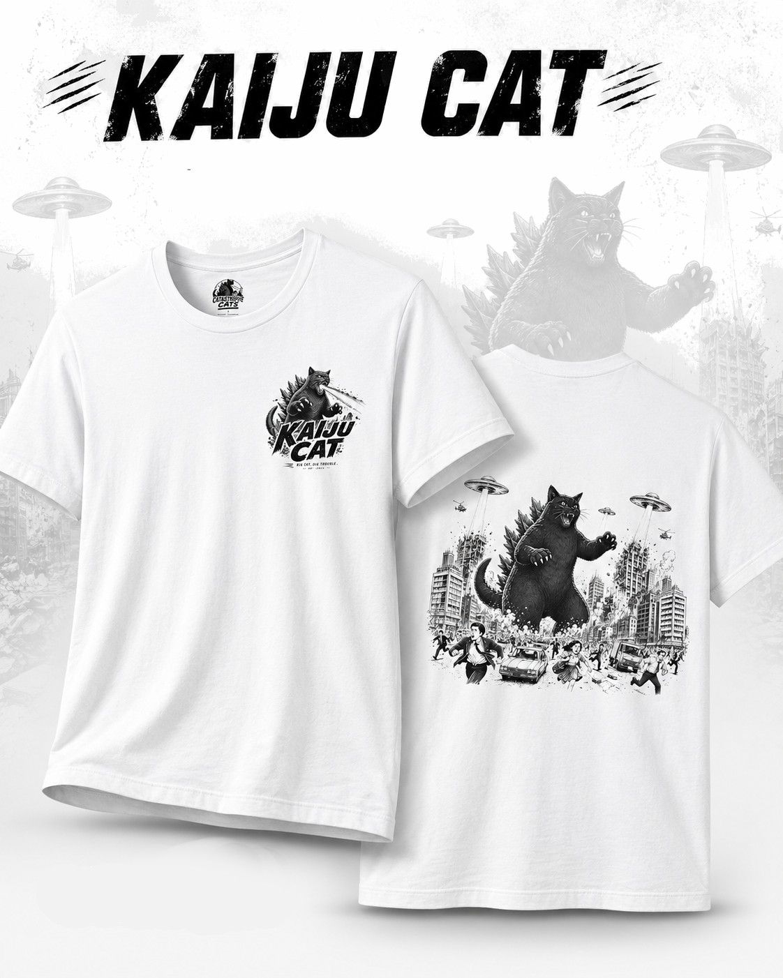 First Contact Was a Mistake Catastrophe Cats T-Shirt